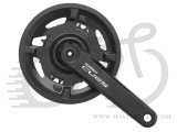 Шатуны Shimano FC-U4000-2 Cues 40/26T, 175мм, с защитой, черные OEM